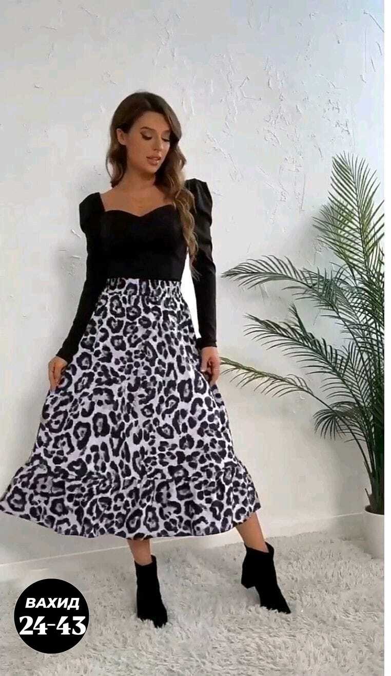 юбка с леопардовым принтом,юбка миди леопард,юбка леопардовая,юбка женская леопардовая,женские длинные юбки с леопардовым принтом