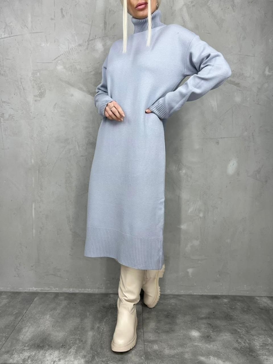 платье вязаное,платье теплое,платье-свитер,трикотажное платье,кашемировое платье свитер повседневное