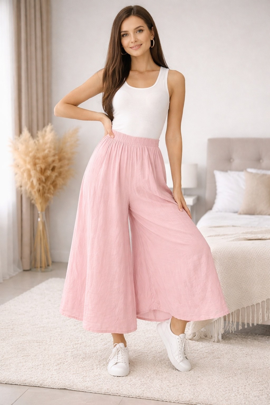 широкие брюки,женские широкие брюки,элегантные брюки,шифоновые брюки,шифоновые брюки палаццо