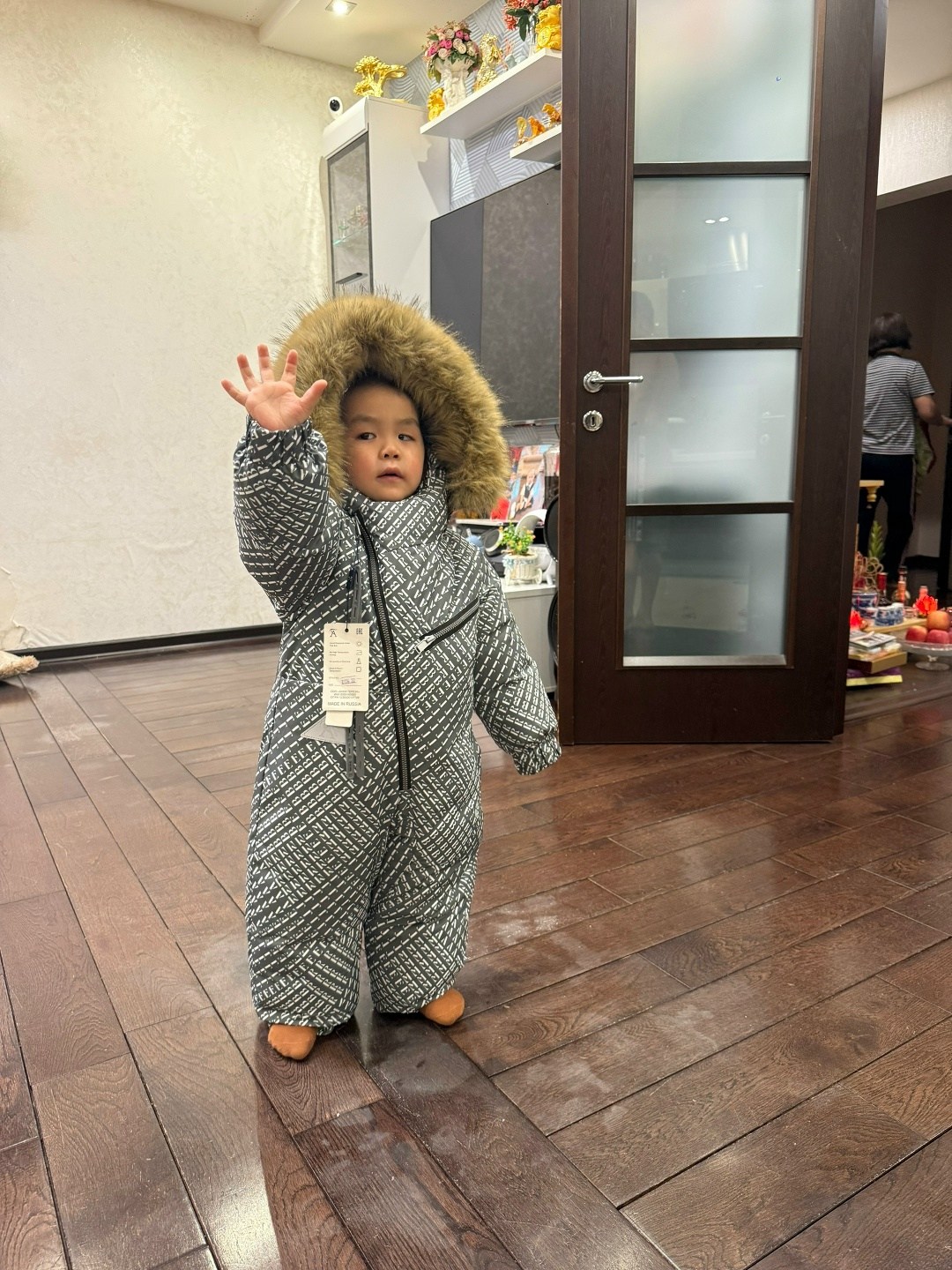 зимний детский комбинезон,детский зимний комбинезон fendi,утепленный зимний комбинезон с опушкой at-fashion 254160753,комбинезон зимний для мальчика,утепленный зимний комбинезон с опушкой at-fashion