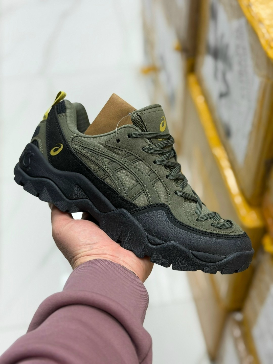 кроссовки asics gel-pickax,asics низкие повседневные туфли gel pickax армейский зеленый,,мужские кроссовки asics gel-pickax,кроссовки asics gel-pickax 1203a867-301