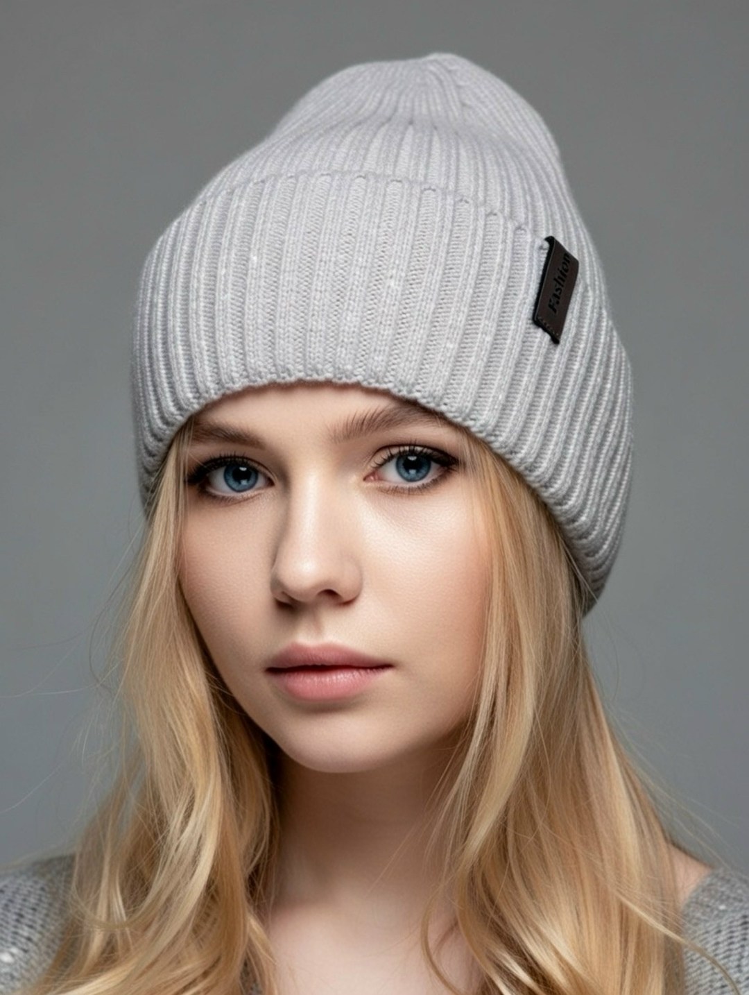 шапка женская вязаная dika knit,шапка женская бини,шапка женская,шапка бини,женская вязаная шапка