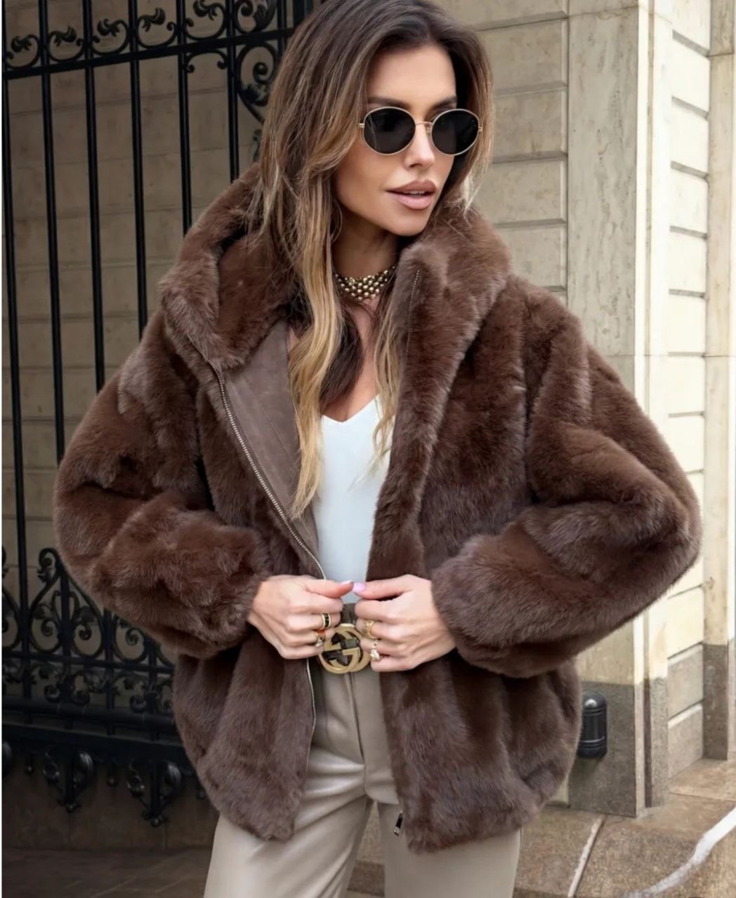 шуба искусственная экошуба зимняя с капюшоном (oversize) n&t store,норковая шуба,эко шуба искусственная женская короткая с капюшоном mogo,шубка,норковая шуба с капюшоном