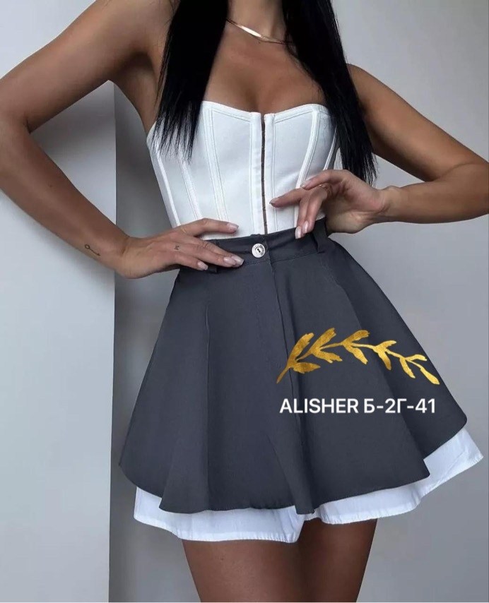 юбка-шорты женская короткая мини 42-48 черный,юбка мини,юбка шорты женская,женская юбка,юбка