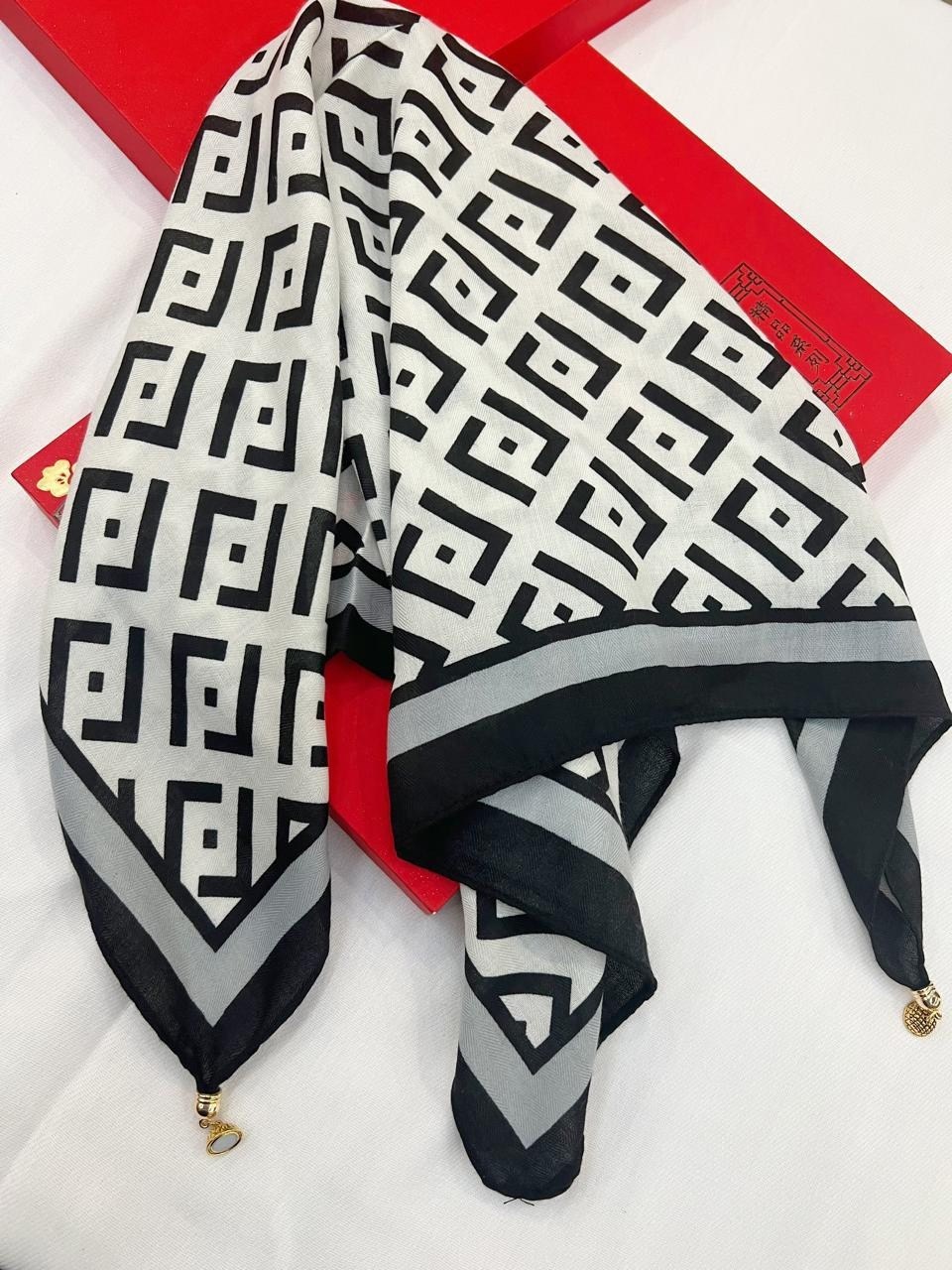 платок fendi,платки шарф,брендовый платок,шарфы для женщин,платки шелковые