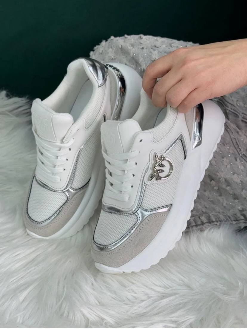 ,женские кроссовки,кроссовки для женщин,кроссовки pinko,белые кроссовки