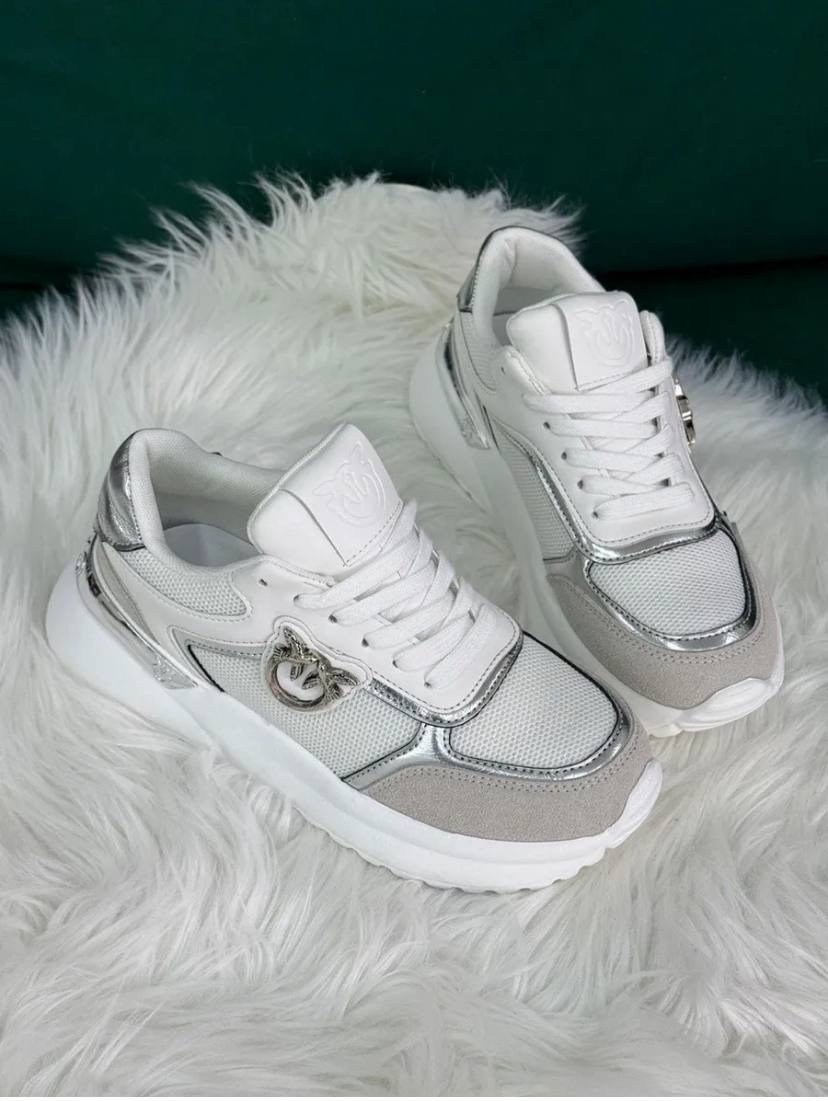 ,женские кроссовки,кроссовки для женщин,кроссовки pinko,белые кроссовки