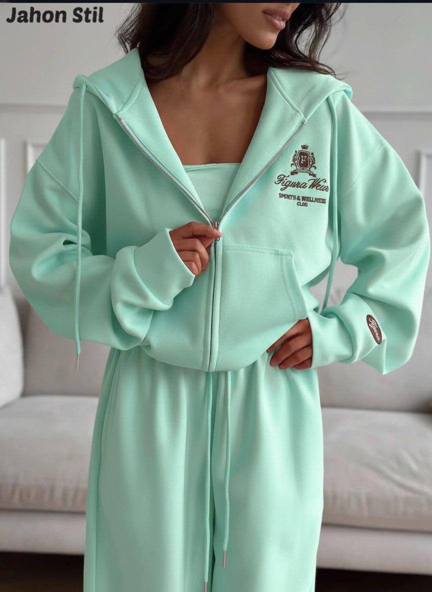 костюм спортивный на молнии палаццо с кулиской liya цвет желтый,спортивный костюм с брюками на кулиске tennis club w suits цвет лимонный желтый,костюм женский,костюм спортивный на молнии палаццо с кул