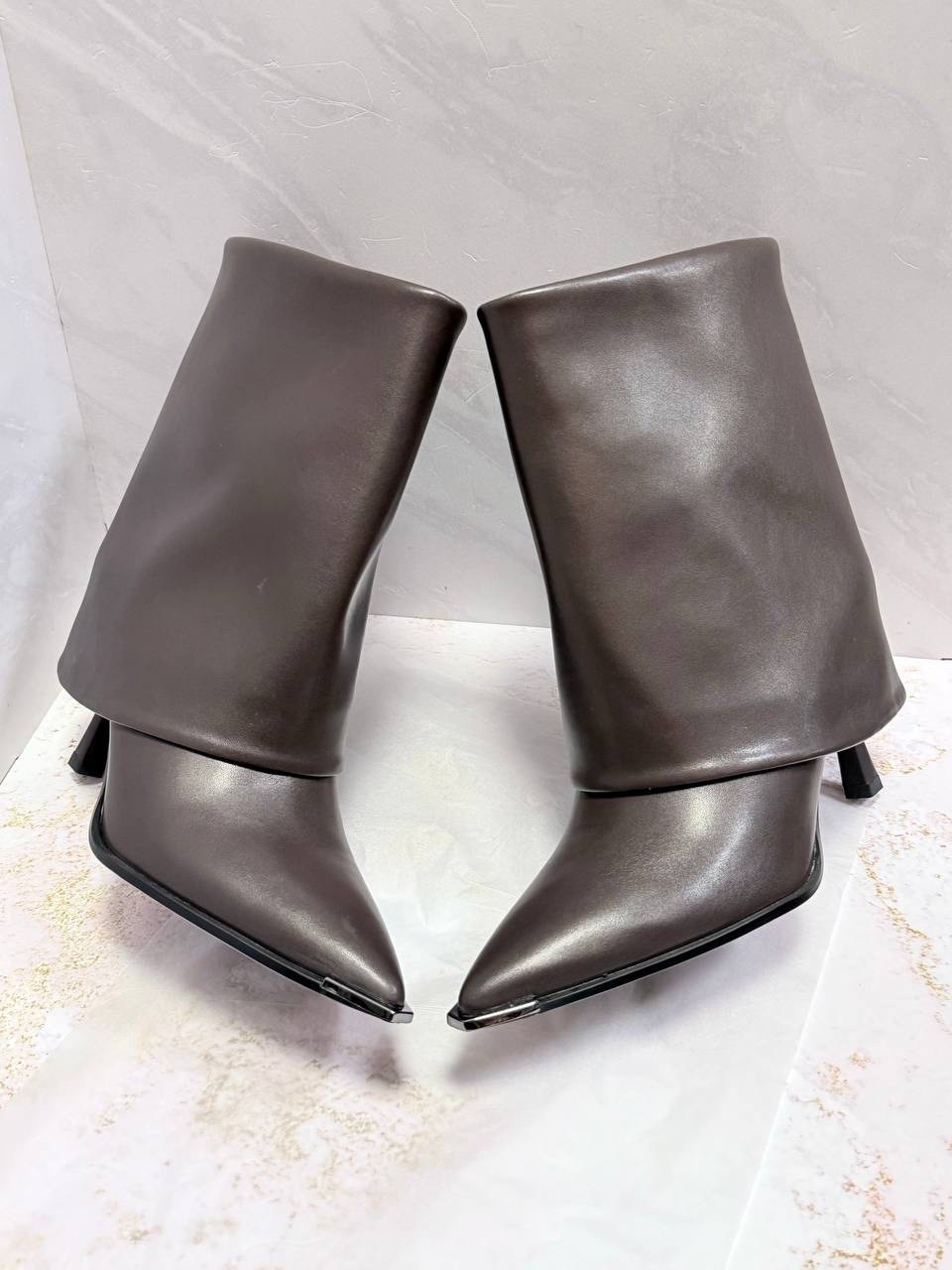 женские современные сапоги до колена на высоком каблуке,женские ботинки на высоком каблуке с острым носком,женские сапоги,,сапоги