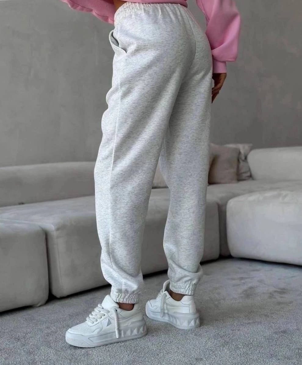 штаны спортивные джоггеры с начесом y2k,брюки широкие джоггеры спортивные оверсайз v.loure 61677861,базовые джоггеры,костюм двойка свитшот джоггеры,серые спортивные штаны