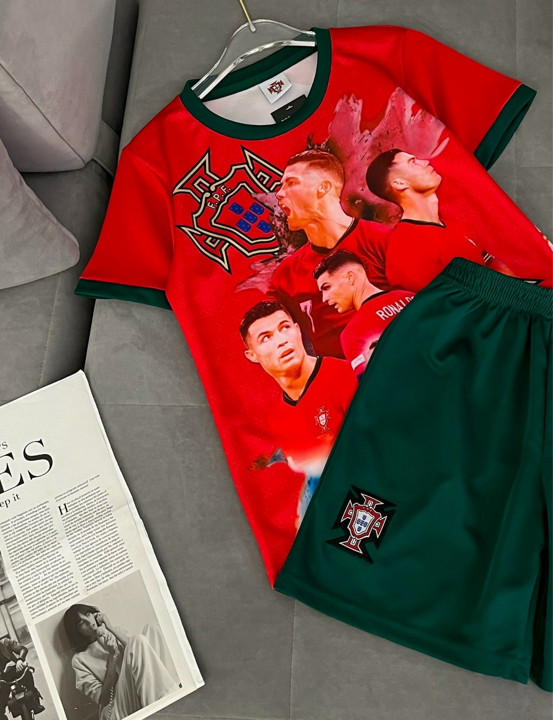 футбольная форма,детская футбольная форма роналдо 7 португалия евро 2026,футбольная форма "сборная португалии" 2025 роналдо № 7,футбольная форма роналду,детская футбольная форма роналдо 7 2026 португа