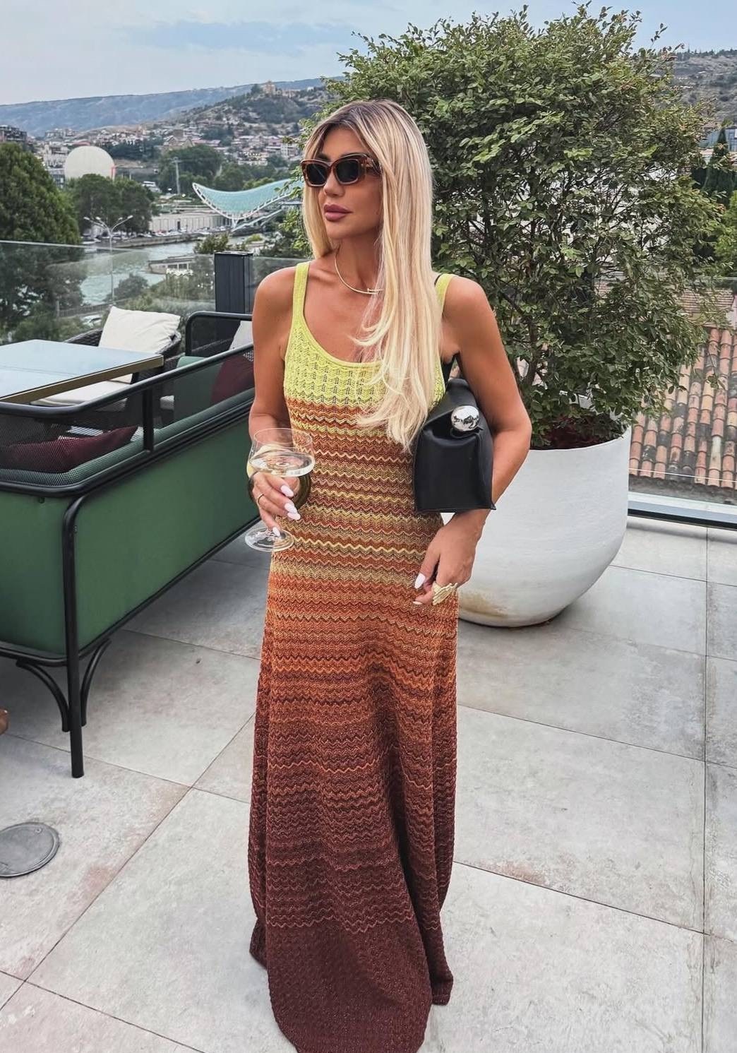 вязаное длинное платье,летнее вязаное платье,вязаное платье,вязаное платье макси,платье крючком