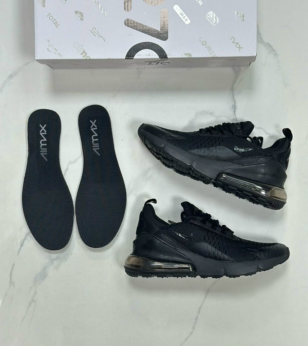 кроссовки nike air max 270,nike air max 270 triple black,кроссовки,мужские кроссовки nike air max 270,nike air max 270