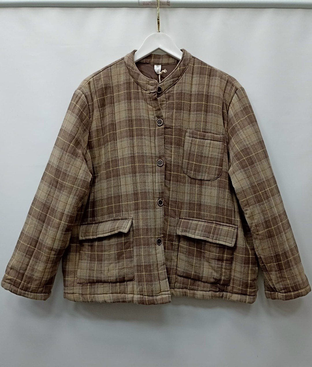 стеганая куртка фуфайка корея женская,куртка женская,повседневная куртка,куртка бохо,пальто в клетку