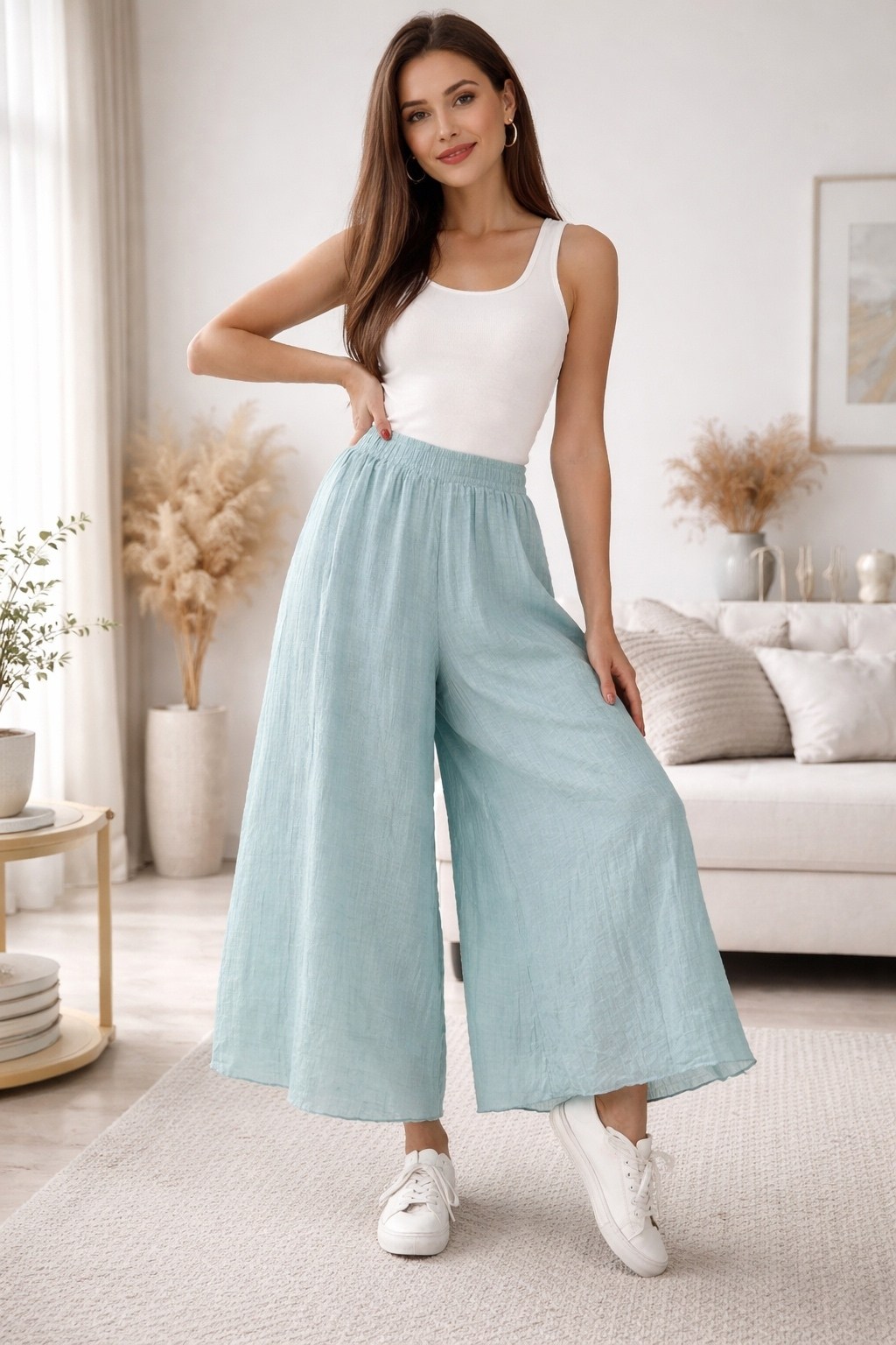 широкие брюки,женские широкие брюки,элегантные брюки,шифоновые брюки,шифоновые брюки палаццо