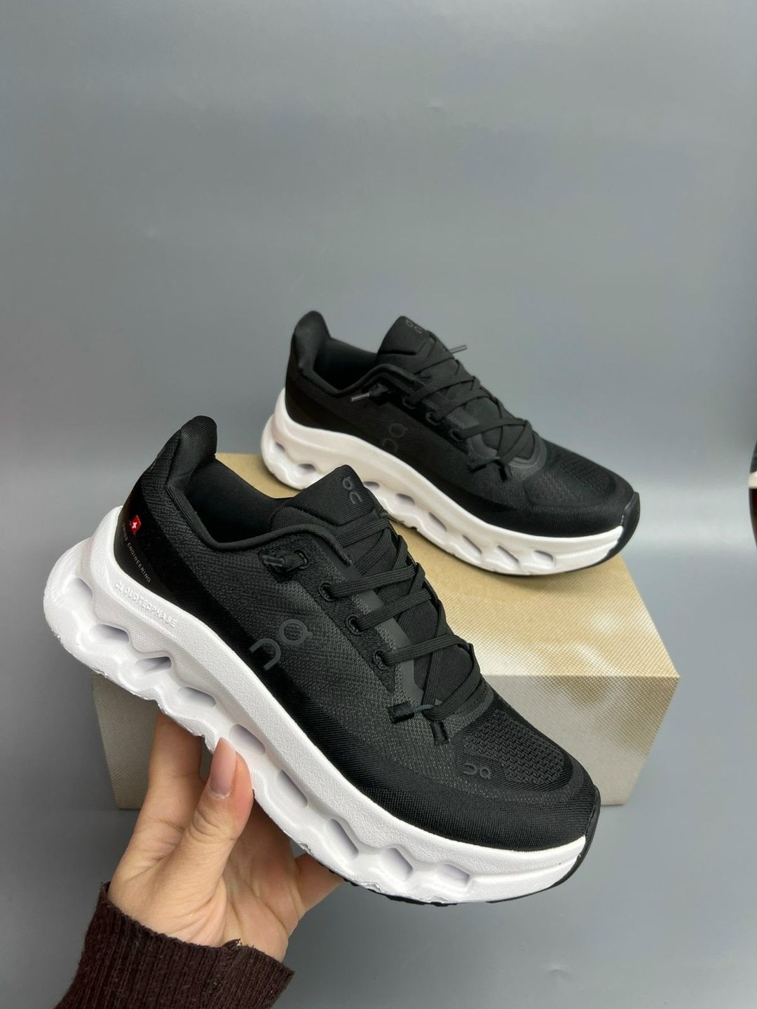 кроссовки on cloudrunner 2 цвет eclipse black,черные кроссовки,кроссовки женский мужской,повседневные кроссовки,кроссовки унисекс