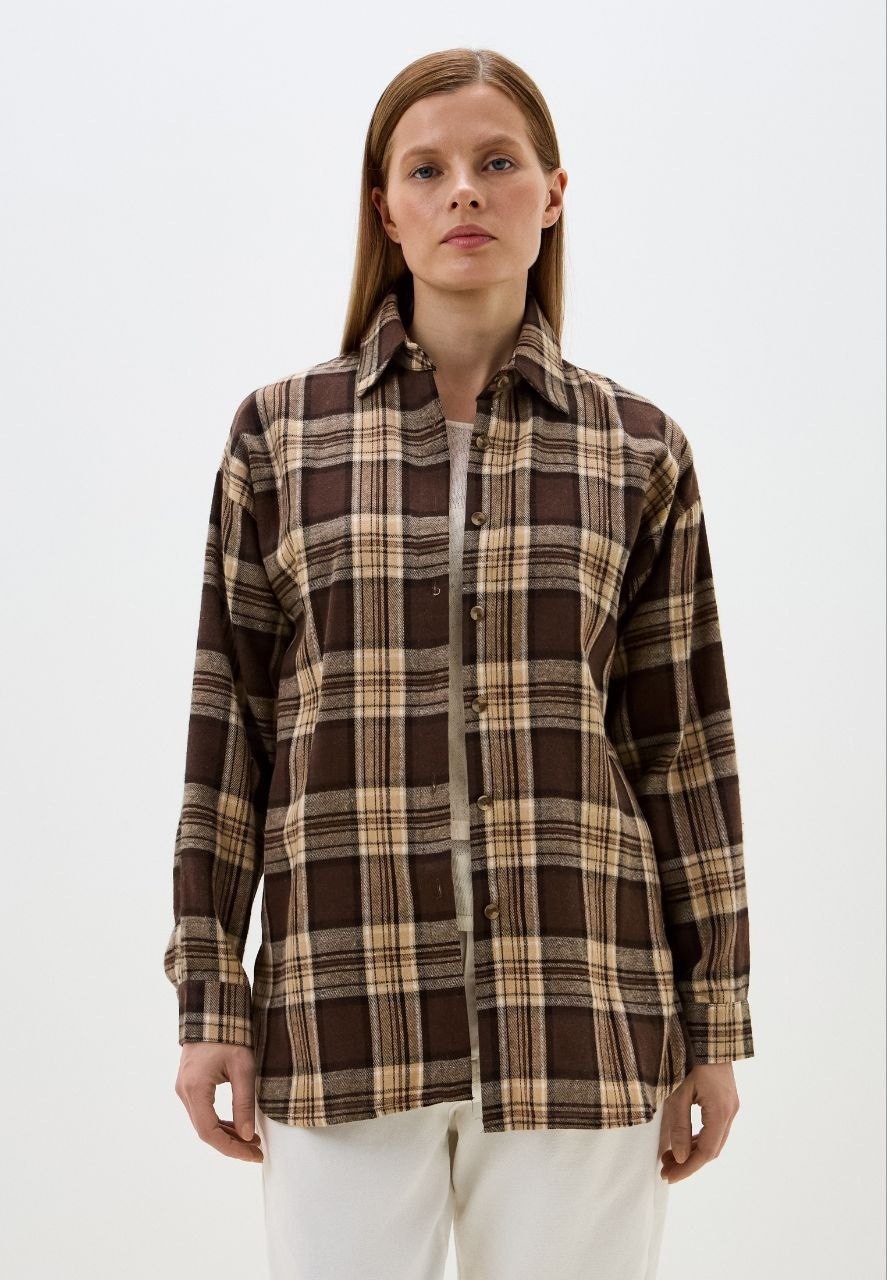 женская рубашка в клетку,рубашка оверсайз в клетку варенка arzu,рубашка oversize фланелевая с принтом в клетку,рубашка женская оверсайз фланелевая клетчатая хлопковая befree,женская рубашка