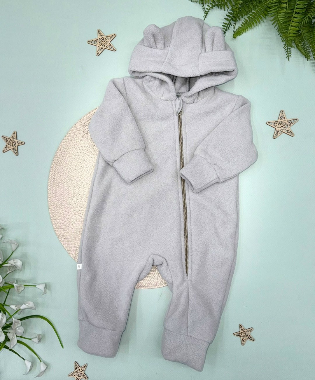 комбинезон с капюшоном для новорожденных,комбинезон на флисе,комбинезон для новорожденного,комбинезон утепленный,комбинезон утепленный для малыша