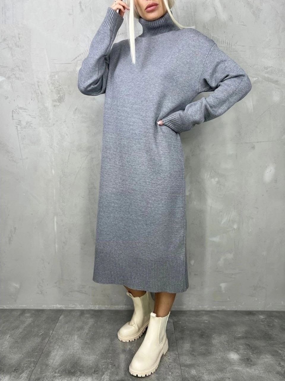 платье вязаное,платье теплое,платье-свитер,трикотажное платье,кашемировое платье свитер повседневное