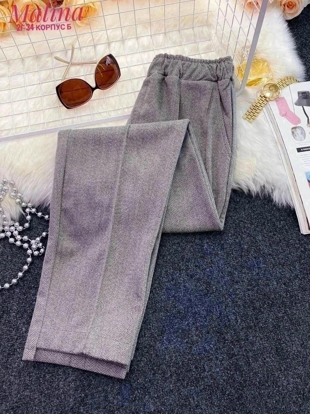 брюки в клетку стильные,брюки в клетку,брюки в классическом стиле,повседневные брюки,женские брюки