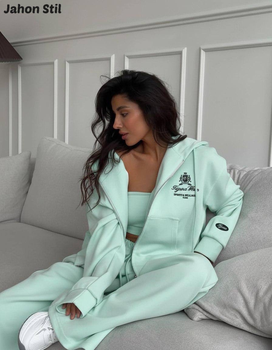 костюм спортивный на молнии палаццо с кулиской liya цвет желтый,спортивный костюм с брюками на кулиске tennis club w suits цвет лимонный желтый,костюм женский,костюм спортивный на молнии палаццо с кул