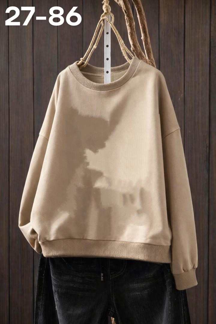 свитшот женская,коричневый свитшот,оверсайз свитшот,одежда толстовка,однотонная толстовка