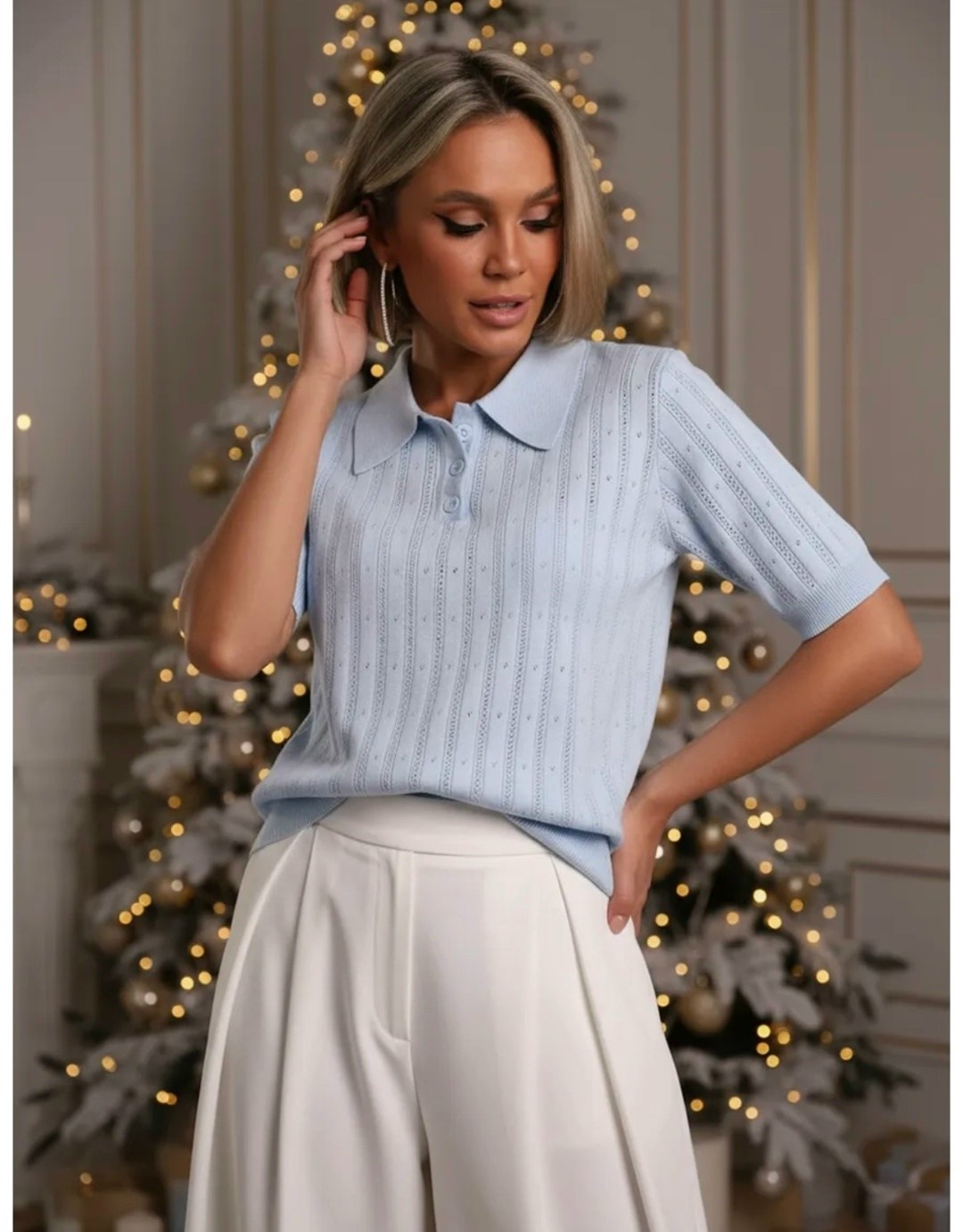 женский джемпер,джемпер поло женский,джемпер,джемпер вязаный поло женский,джемпер поло