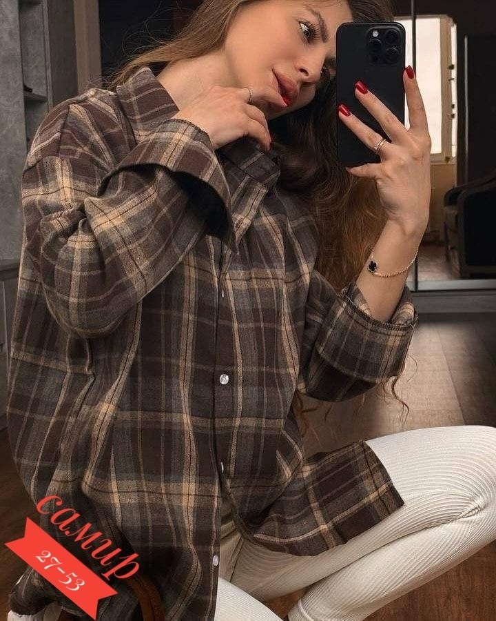 рубашка в клетку свободного кроя,оверсайз рубашка в клетку,рубашка в клетку,рубашка женская из фланели,женская рубашка в клетку