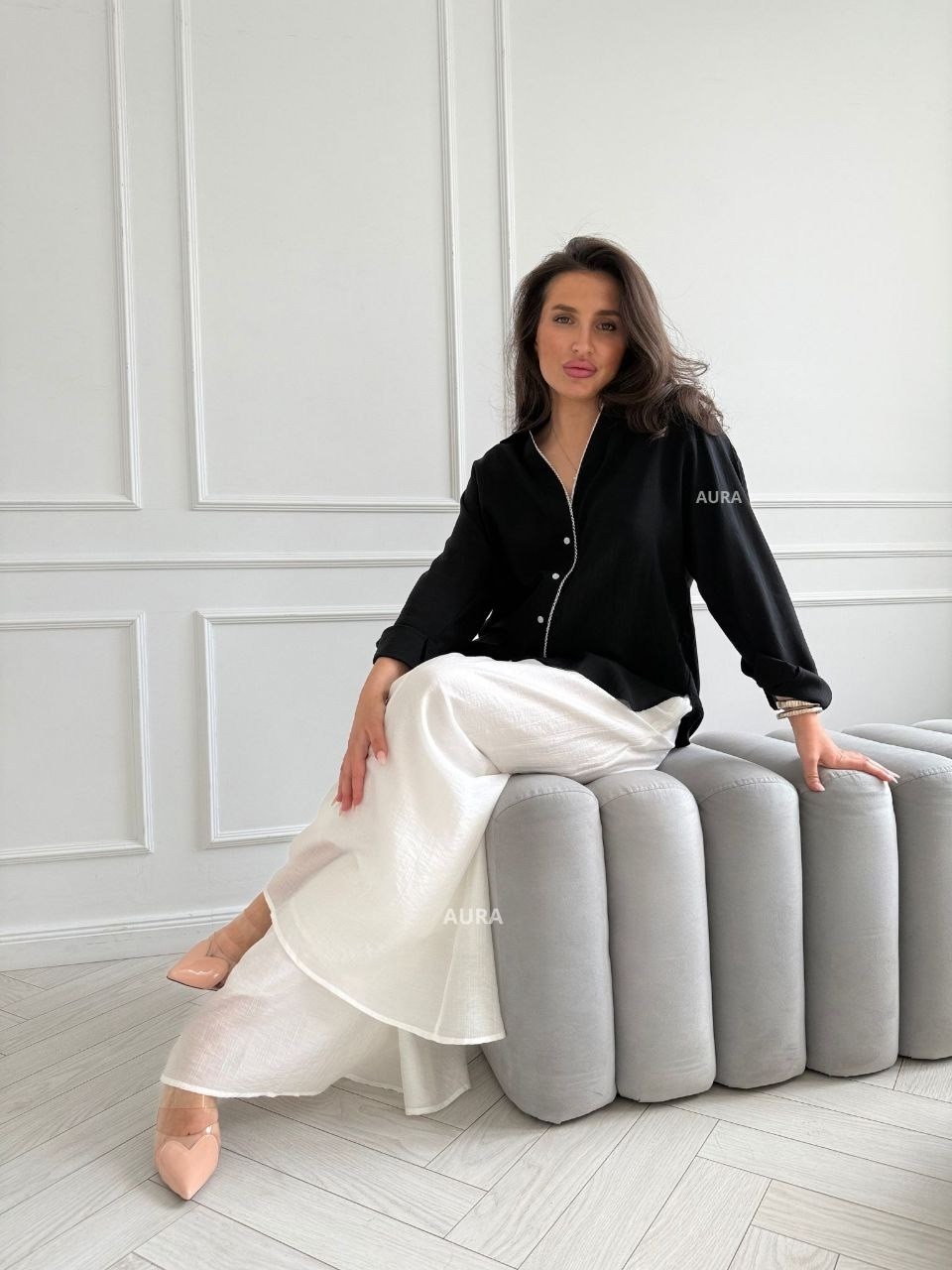 блузка стильная,женская кофта,широкие брюки,модная блузка,брюки палаццо