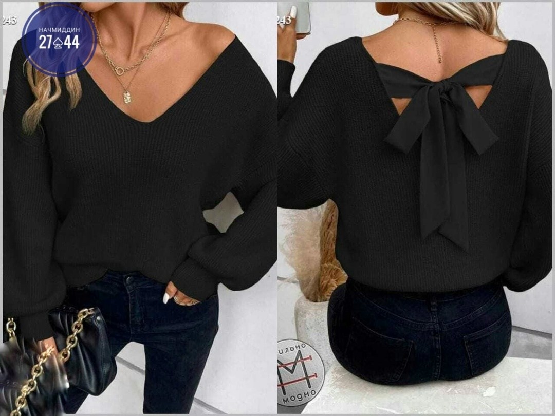 кофта с бантом,женская блузка,кофта женская,свитер женский с бантом на спине,кофта с открытой спиной