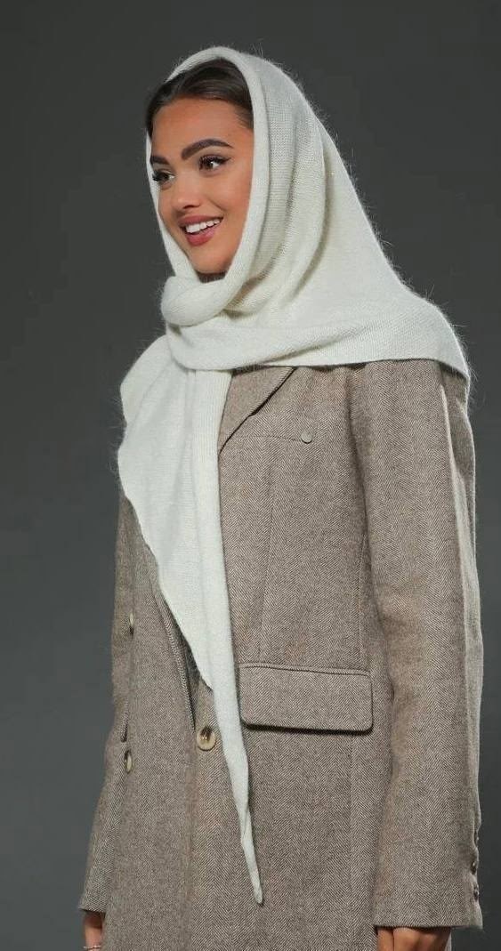 шапка платок,платки шарф,платок косынка,капор женский,капор из премиальной ангоры