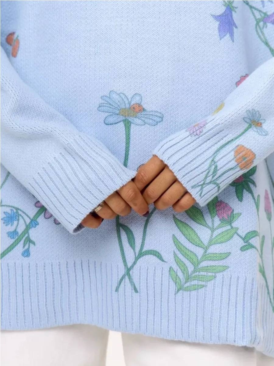 свитер оверсайз длинный с принтом tien brand,кофта оверсайз с принтом,кофта оверсайз нарядная,кофта оверсайз,свитер оверсайз с принтом