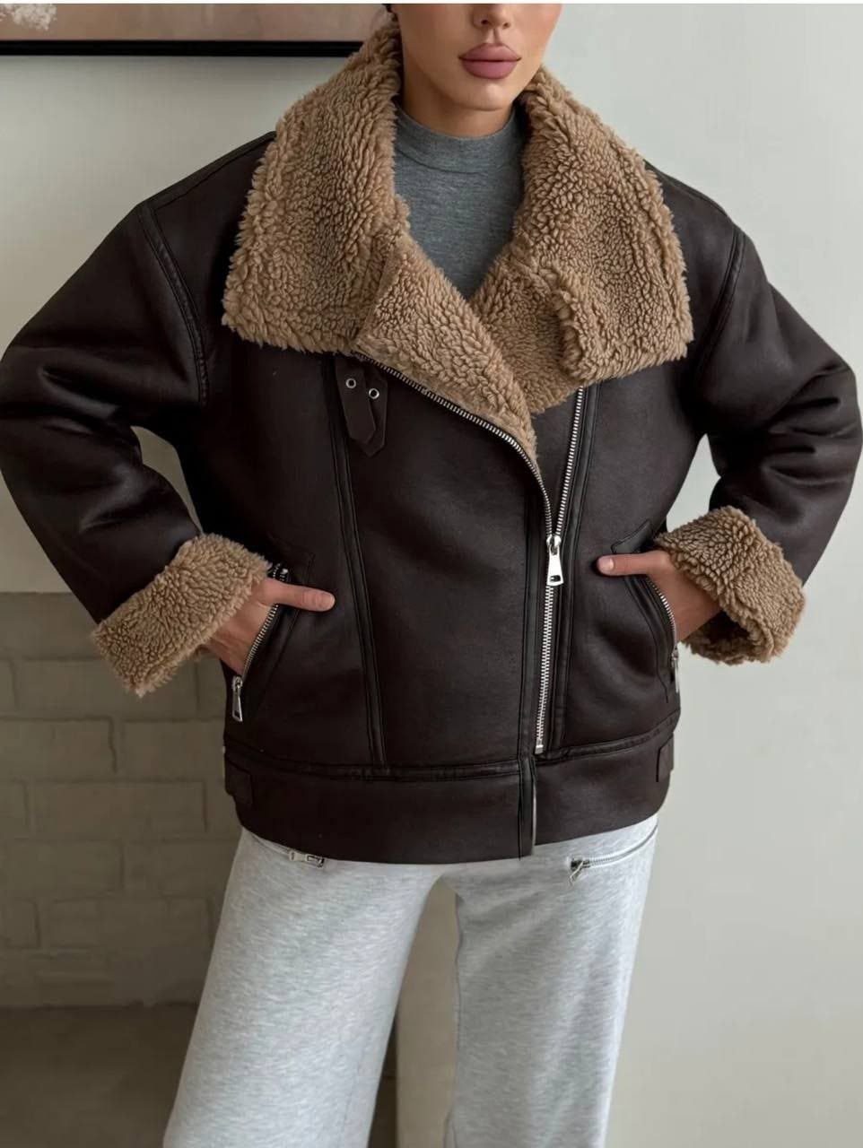 дубленка,дубленка авиатор женская,дубленка в стиле zara,дубленка женская,модная дубленка 2026