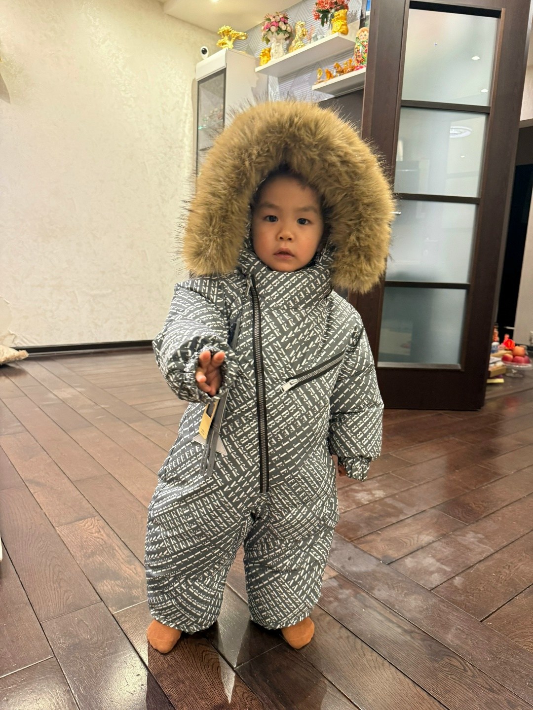 комбинезон зимний,зимний детский комбинезон,утепленный зимний комбинезон с опушкой at-fashion,детский зимний комбинезон из мембраны,комбинезон зимний для мальчика