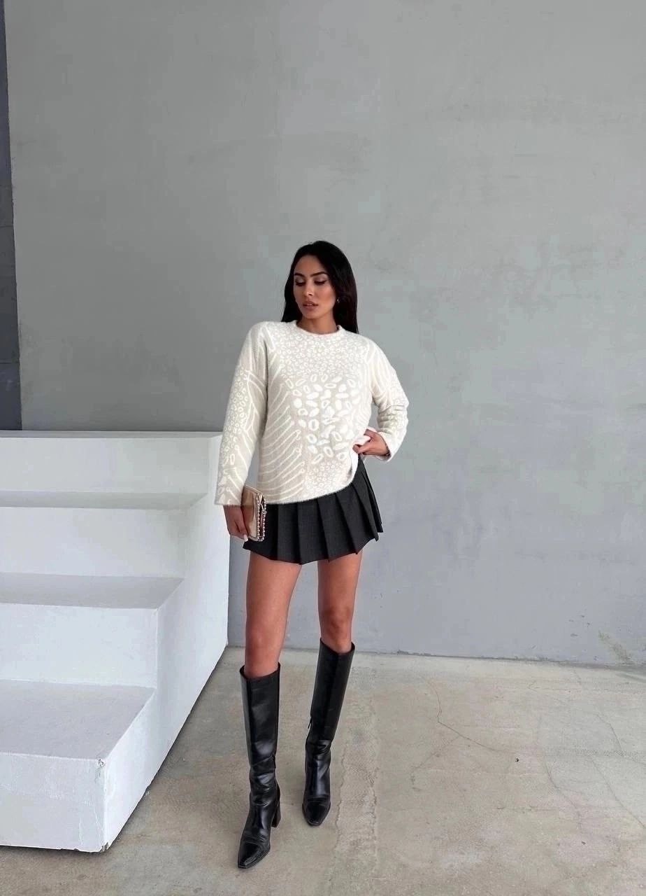 джемпер женский с леопардовым принтом,леопардовый свитер женский,свитер женский оверсайз с леопардовым принтом,вязаный свитер оверсайз леопардовый принт,женский свитер с леопардовым принтом