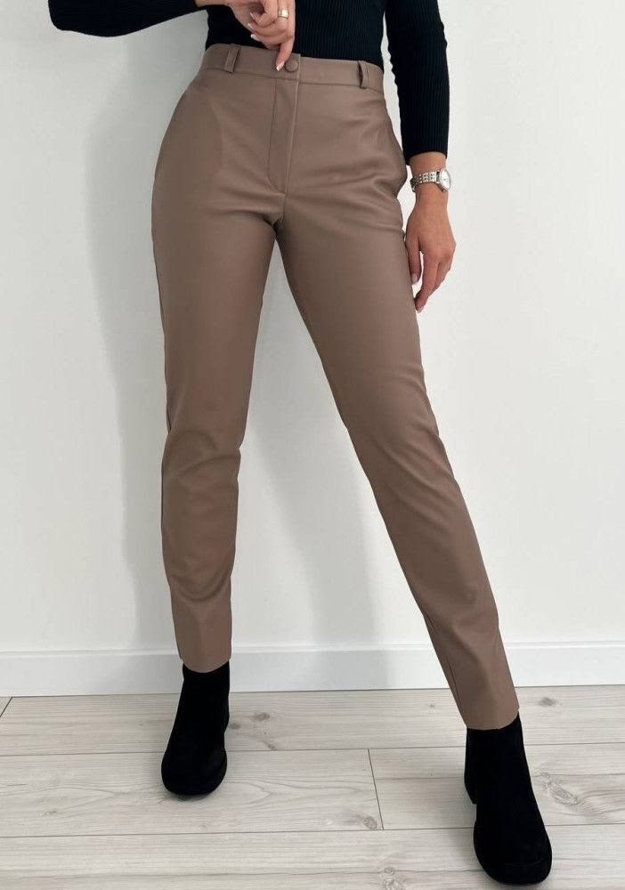 кожаные брюки женские,брюки женские из экокожи матовые,брюки эко кожа,брюки кожаные,брюки из матовой экокожи