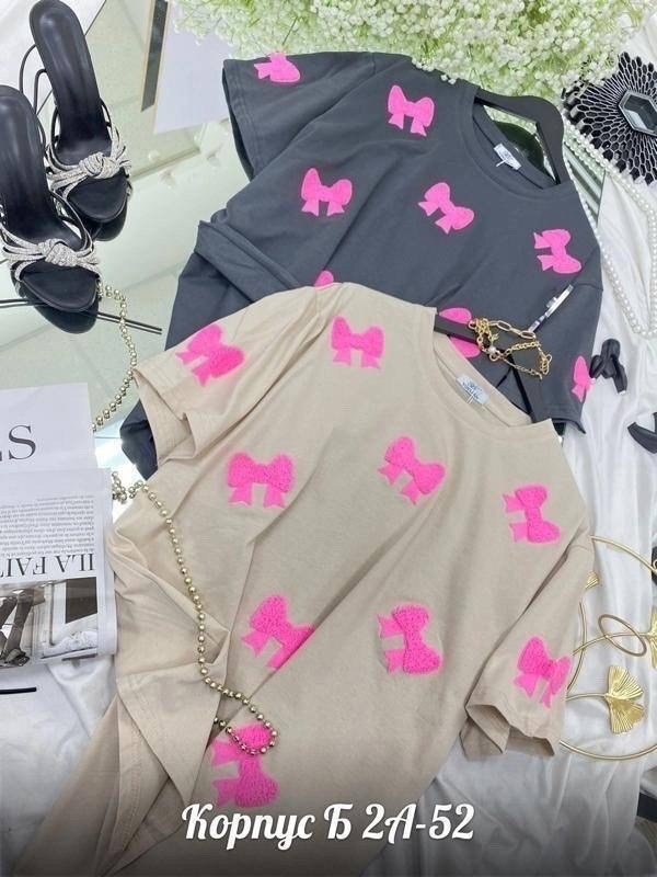 футболки женская,футболки женские с принтом,футболка оверсайз с бантиками,футболки оверсайз с принтами,женская футболка оверсайз