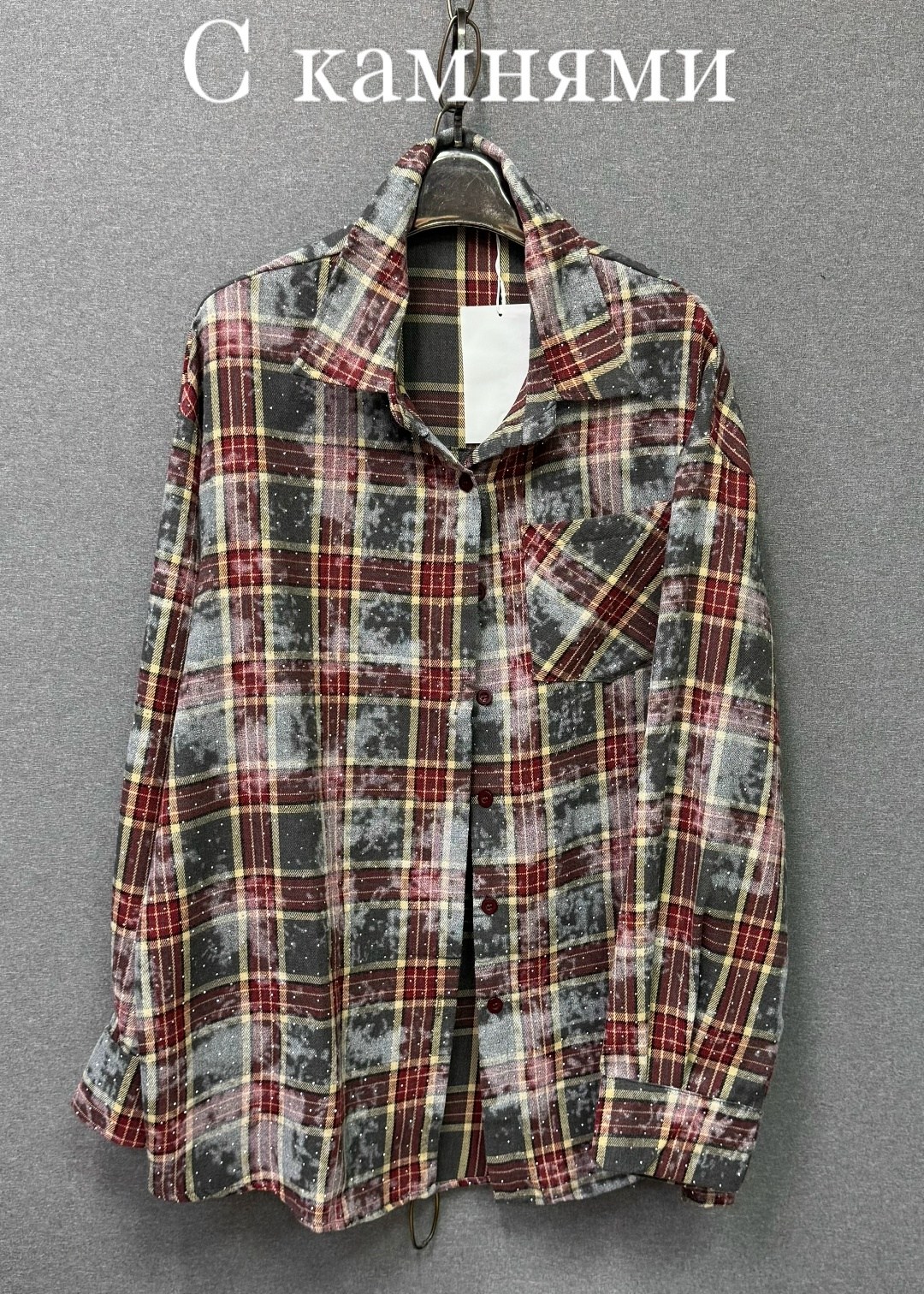 рубашка женская в клетку оверсайз,рубашка оверсайз в клетку betrendy wear,рубашка в клетку из плотной ткани,рубашка в клетку,женская рубашка в клетку