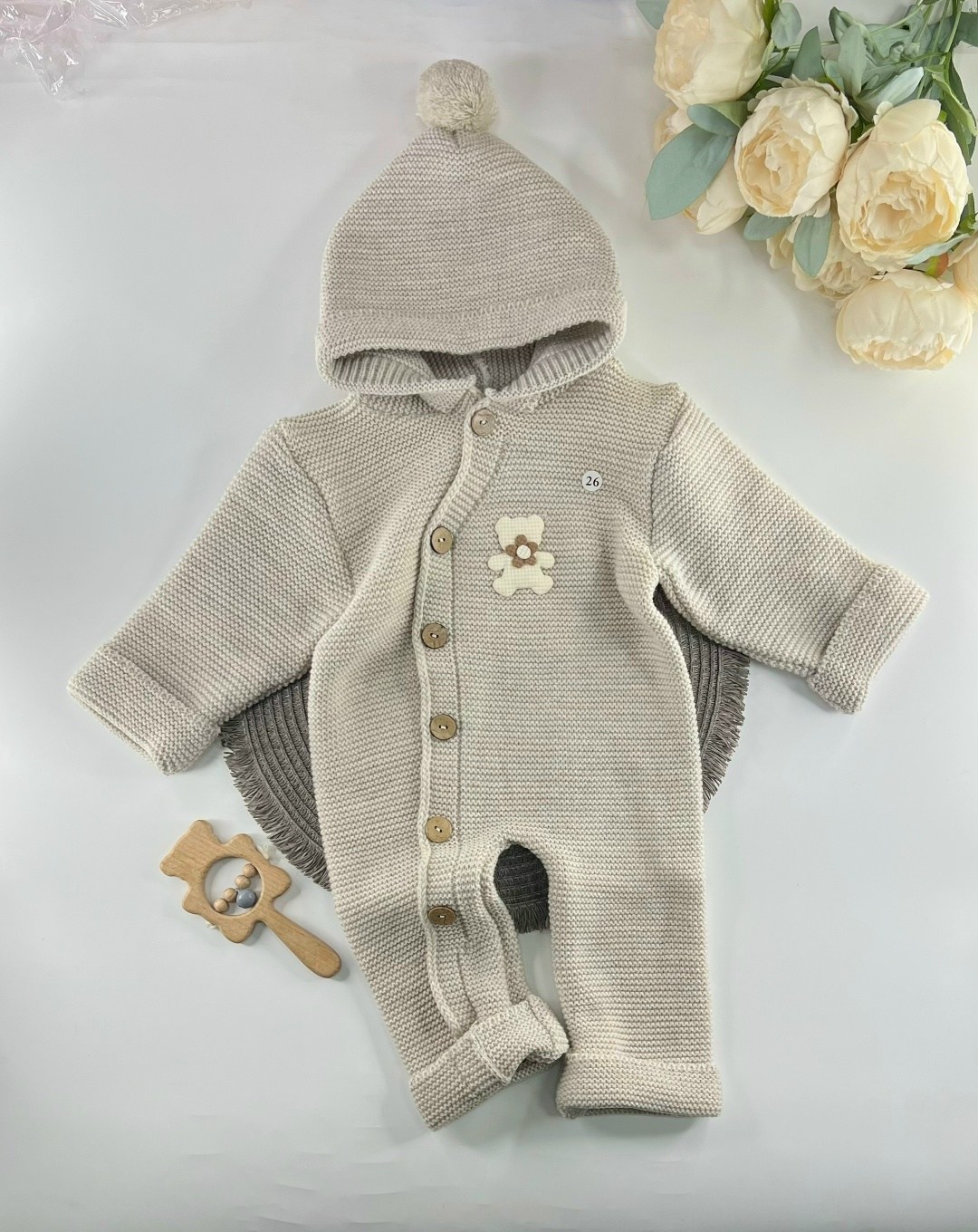 комбинезон вязаный,комбинезон вязаный для новорожденного,вязаный комбинезон для новорожденных,вязаный детский комбинезон с капюшоном 56-68 см цвет: темно-зеленый,мятный цвет для мальчика вязаный комби