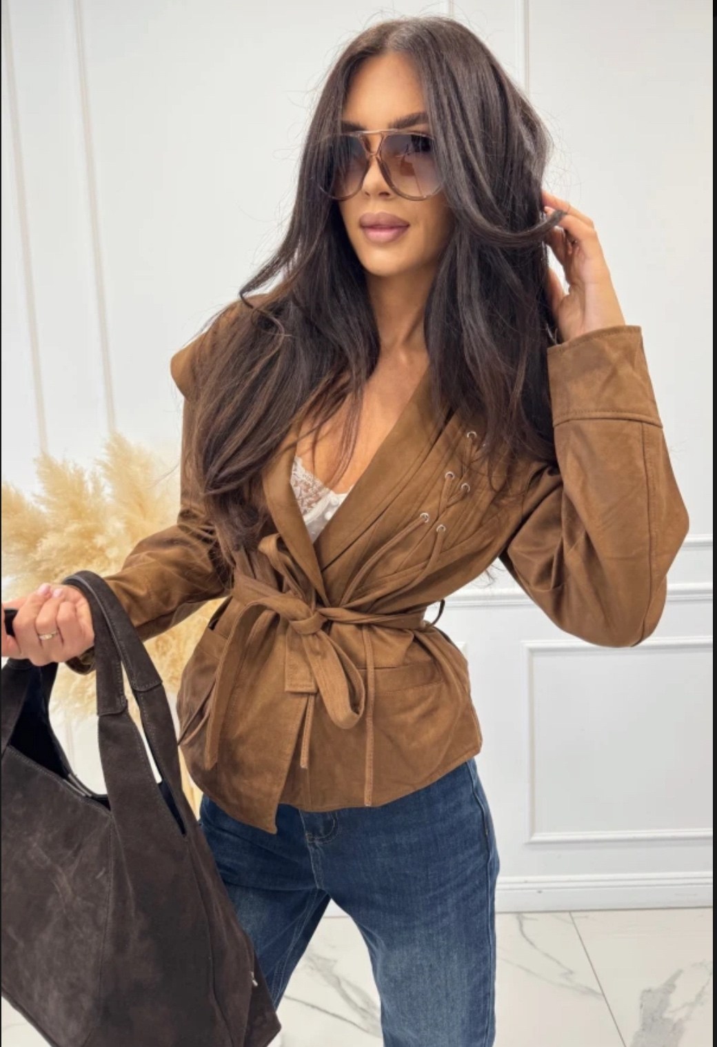 замшевая куртка,куртка замшевая женская,повседневная куртка,замшевая куртка с поясом,женская кожаная куртка