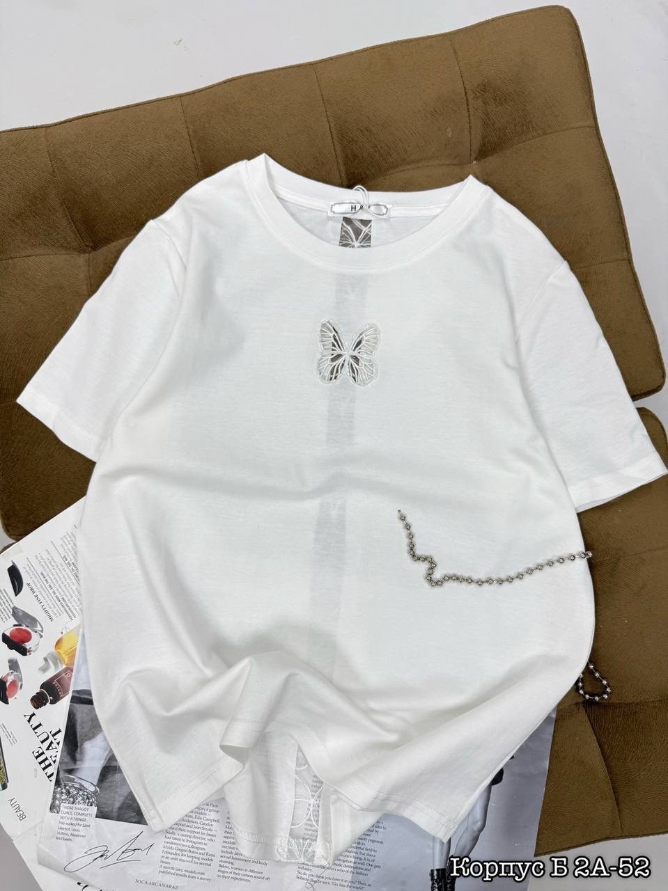 женская футболка,женская футболка белая,футболки белые,летние футболки,футболка с бабочками