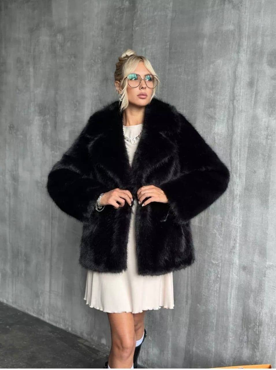 шуба из экомеха premium oksana utova brand,шуба из натуральной шерсти oksana utova brand,шуба из экомеха premium oksana utova brand цвет черный,шуба искусственная короткая экошуба oksana utova brand,ш