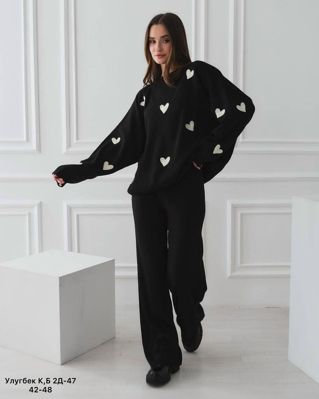 свитер с сердечками,свитер женский сердечком baonh fashion,свитер оверсайз вязаный с сердечками lionterr,свитер с сердечками оверсайз,свитер с сердцем