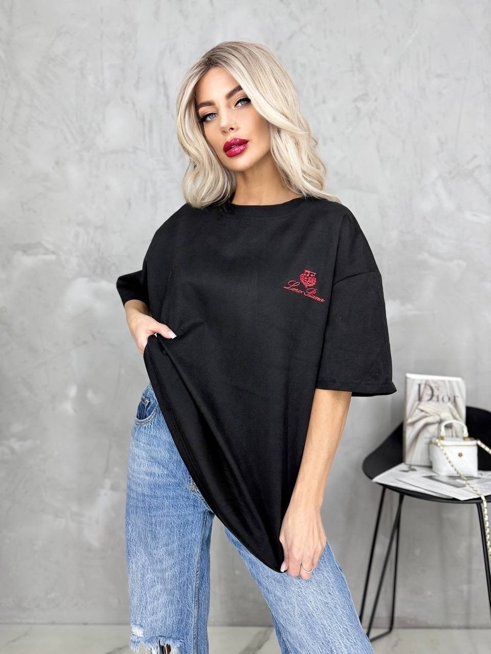 футболка оверсайз с принтом варенка серая anfa,женская футболка,футболка оверсайз,футболка оверсайз варенка с принтом,женская футболка оверсайз