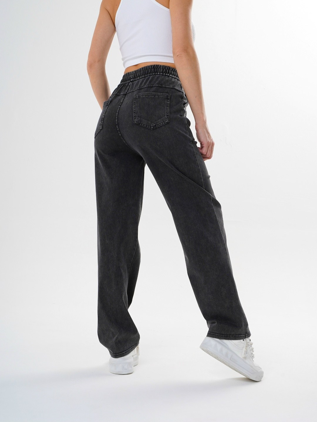 джинсы женские,джинсы на резинке,джинсы широкие,джинсы широкие на резинке клеш h&a collection,джинсы женские широкие