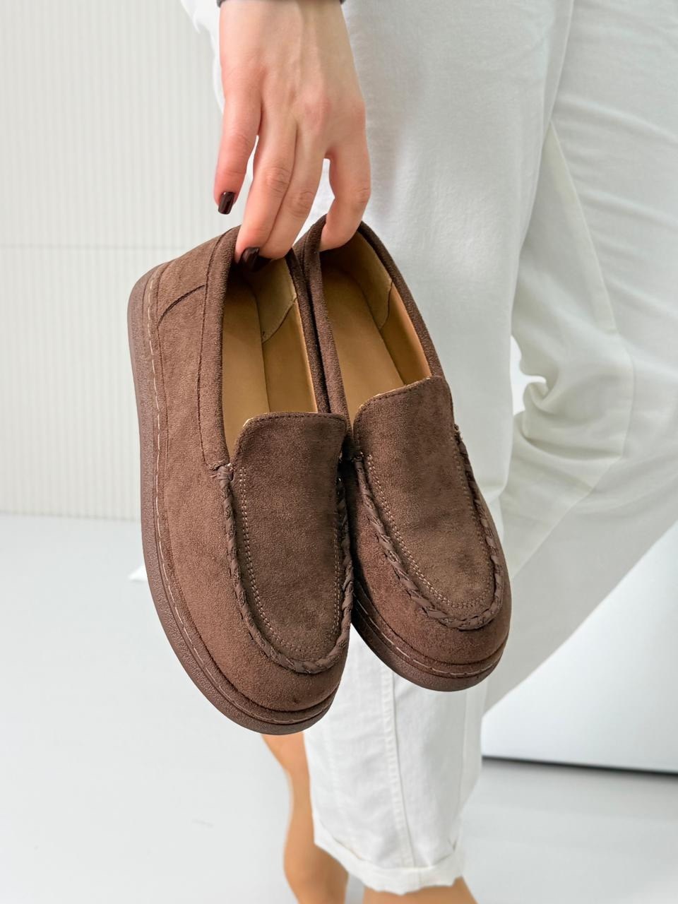 ,лоферы замшевые,лоферы женские замшевые,лоферы женские коричневые натуральная замша reversal,лоферы женские из натуральной замши