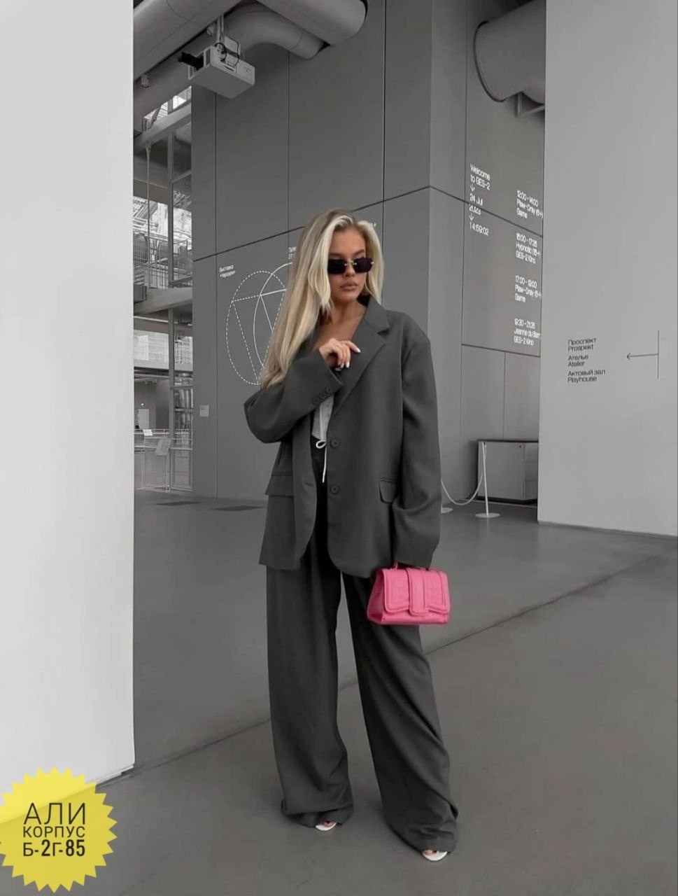 женский брючный костюм bgteever,брючный костюм,женский брючный костюм,костюм брючный деловой с пиджаком классический оверсайз mi mi mo 213773482,деловой женский брючный костюм