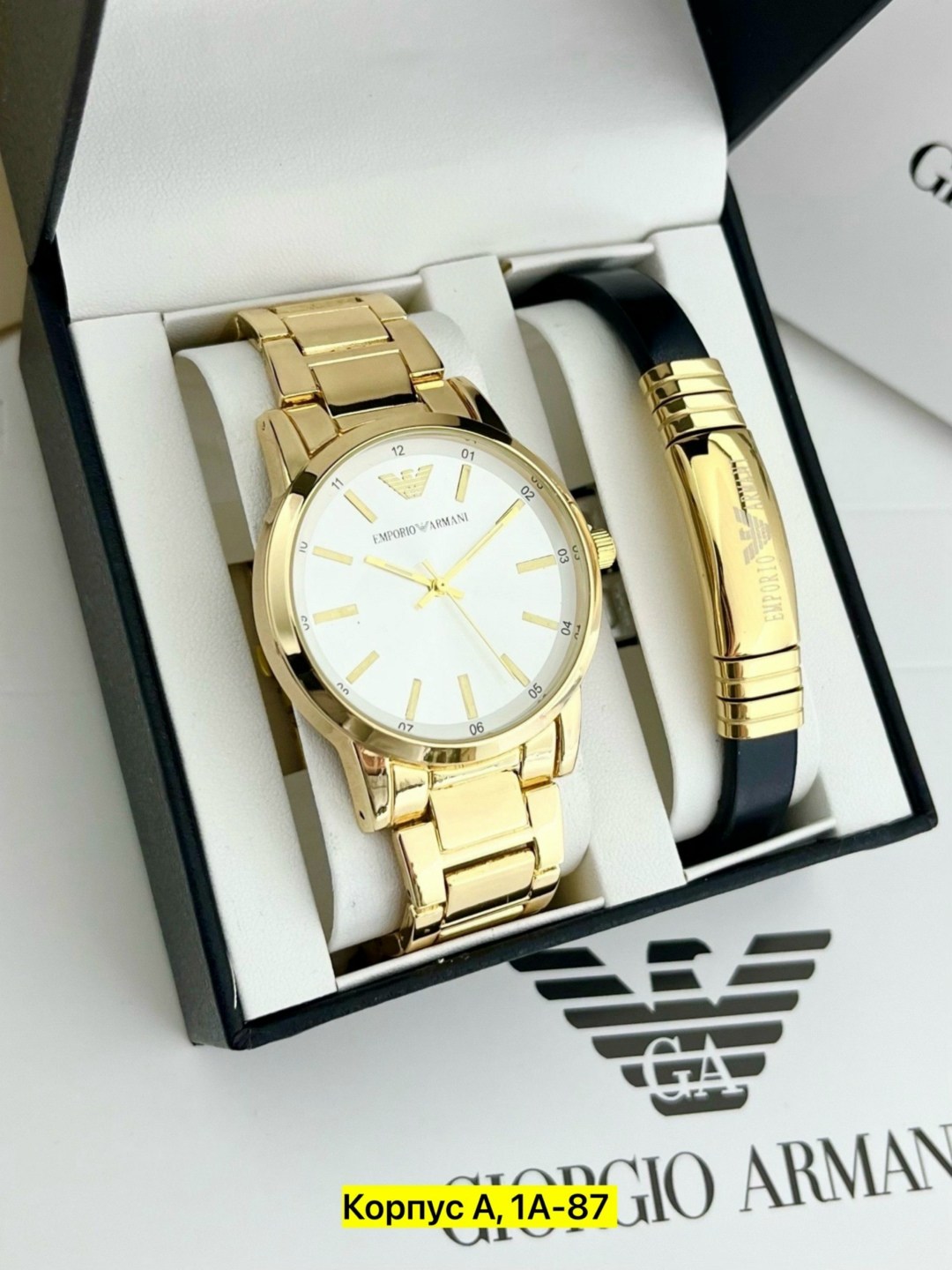 армани часы,мужские комплекты,набор часы,наручные часы,подарочный набор армани для мужчин