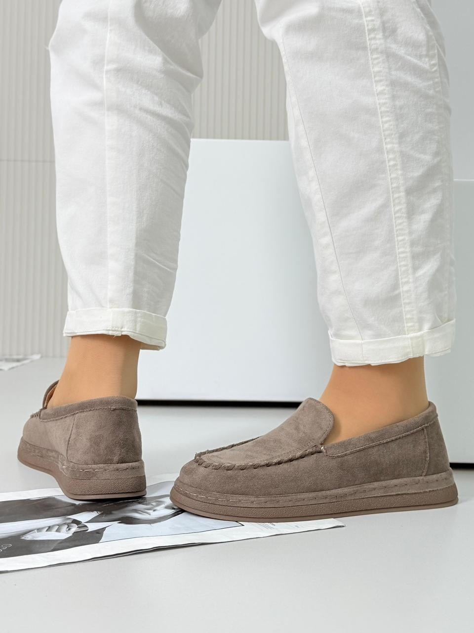 ,лоферы замшевые,лоферы женские замшевые,лоферы женские коричневые натуральная замша reversal,лоферы женские из натуральной замши