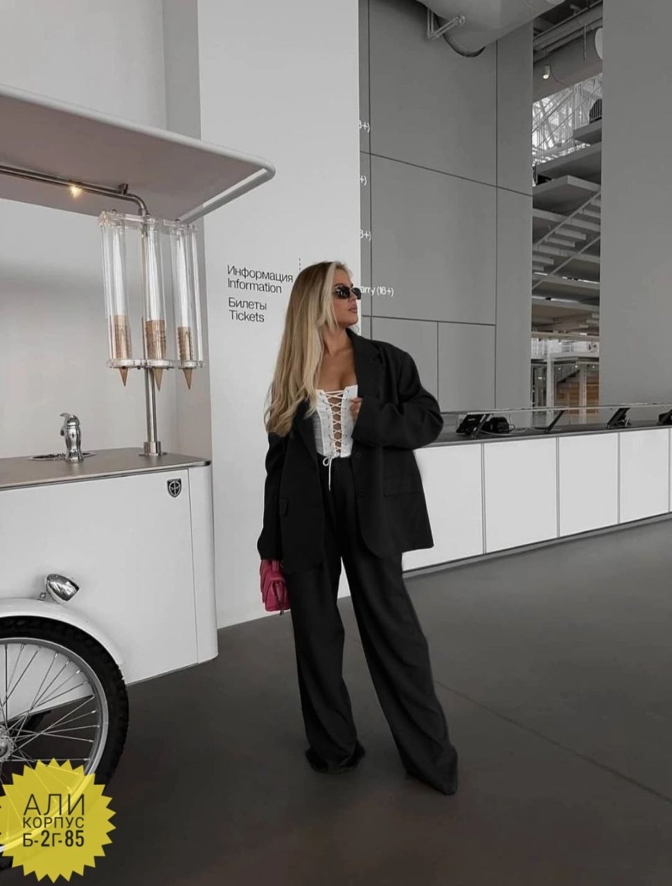 женский брючный костюм bgteever,брючный костюм,женский брючный костюм,костюм брючный деловой с пиджаком классический оверсайз mi mi mo 213773482,деловой женский брючный костюм